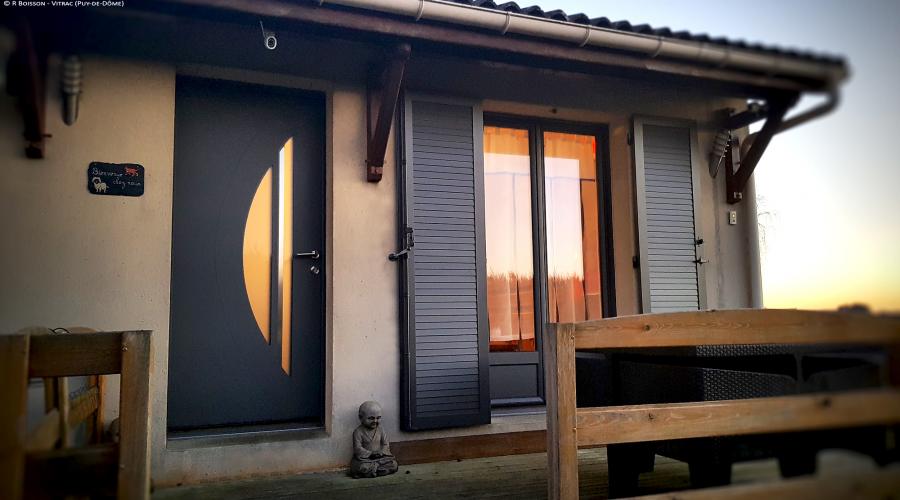 Porte mixte bois | alu Iris MC France